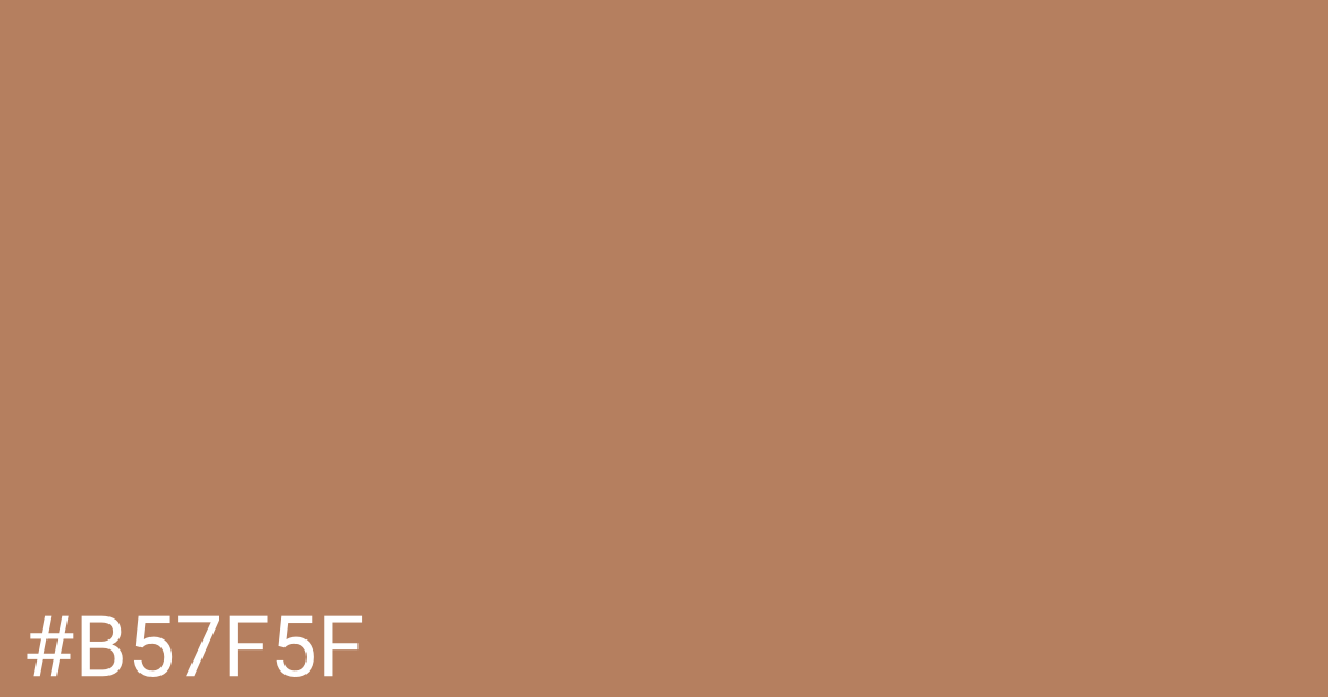 Hex color #b57f5f graphic