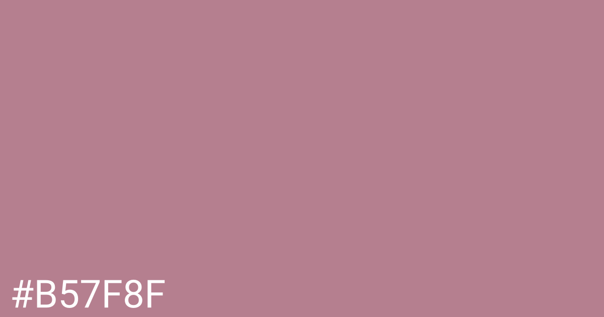 Hex color #b57f8f graphic