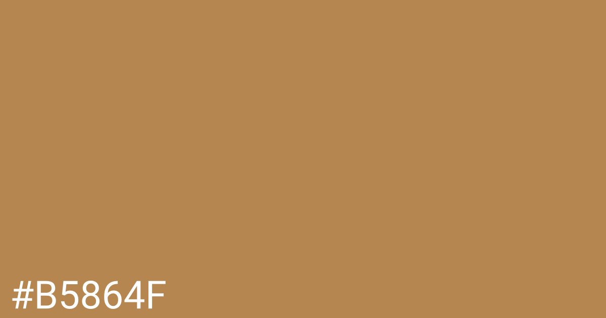 Hex color #b5864f graphic