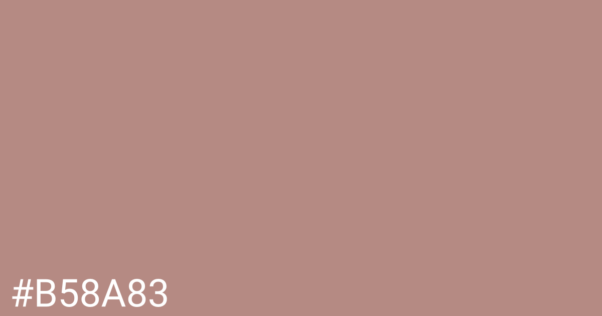 Hex color #b58a83 graphic