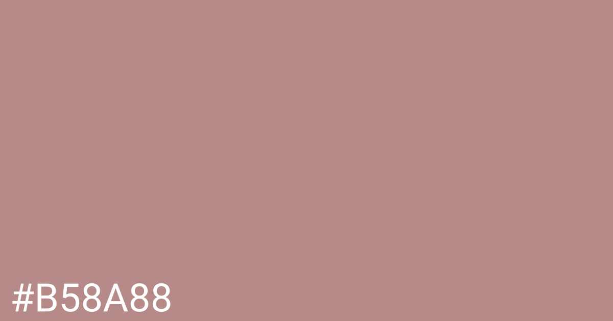 Hex color #b58a88 graphic