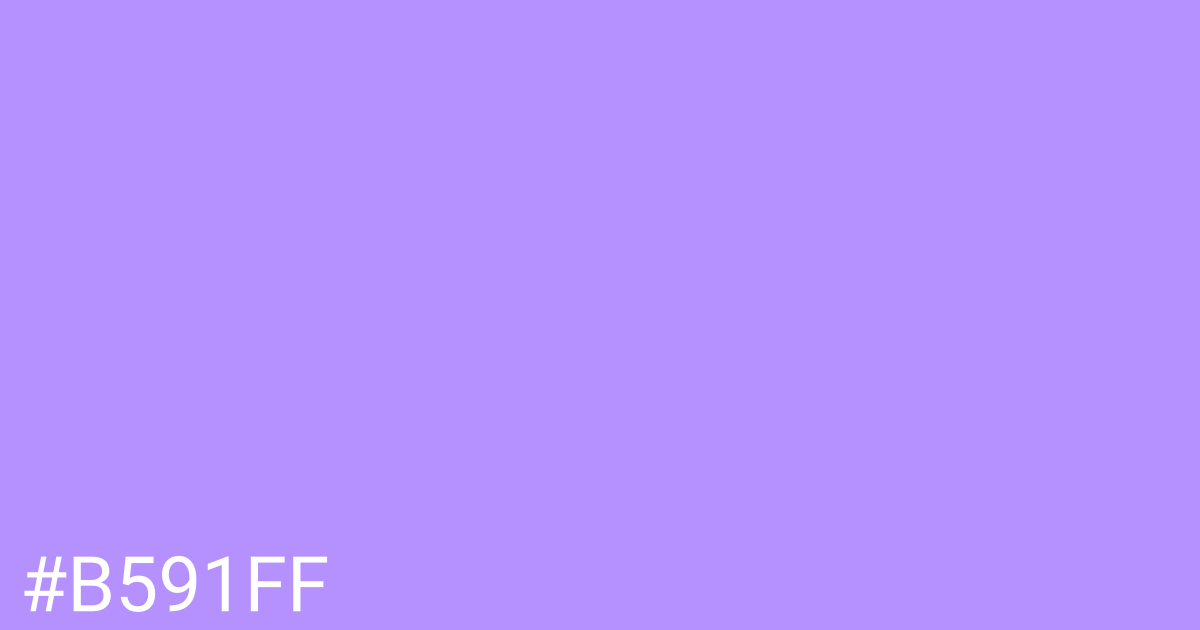 Hex color #b591ff graphic