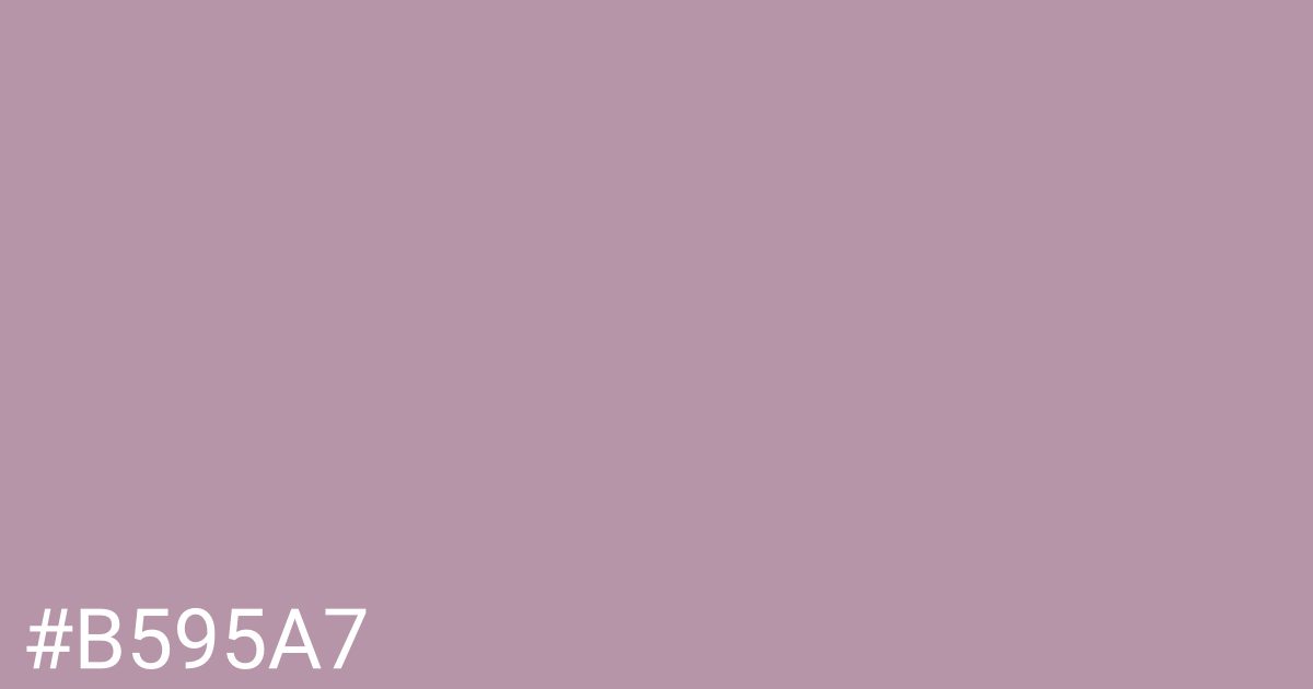 Hex color #b595a7 graphic