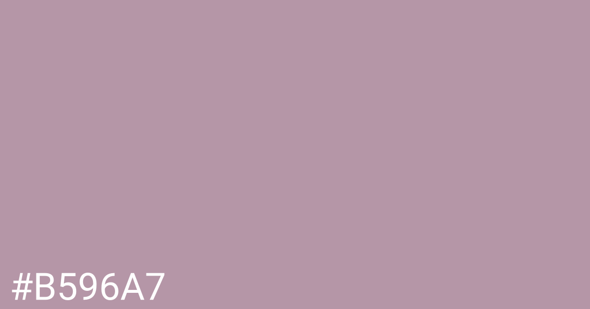 Hex color #b596a7 graphic