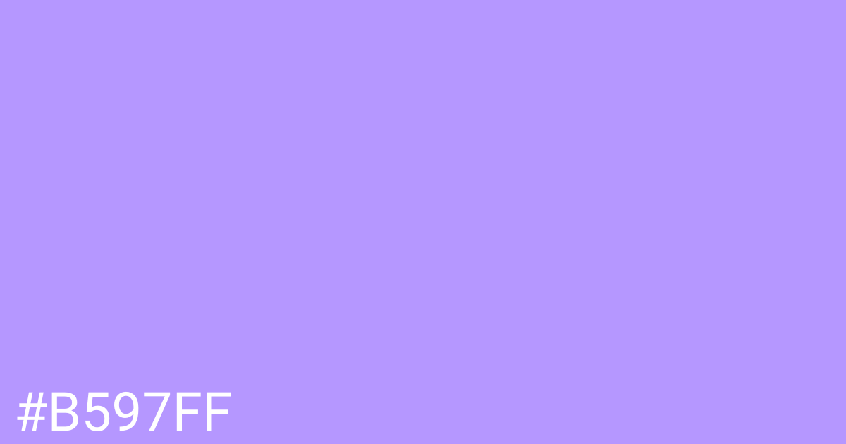 Hex color #b597ff graphic