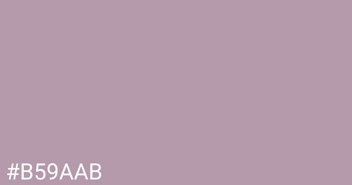 Hex color #b59aab graphic