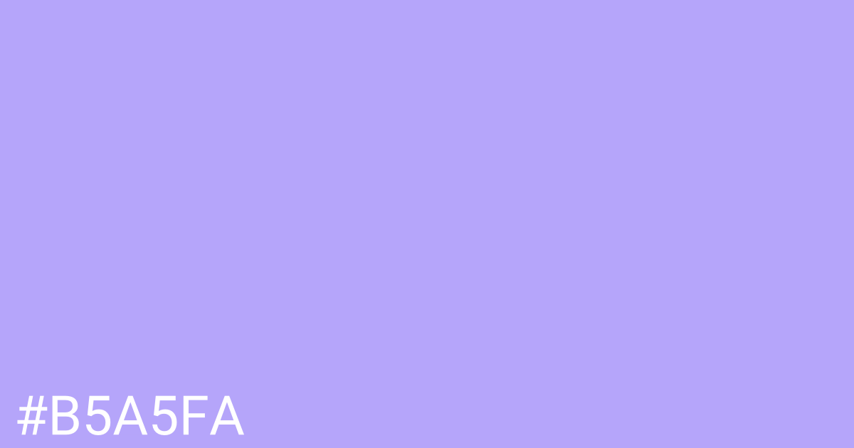 Hex color #b5a5fa graphic