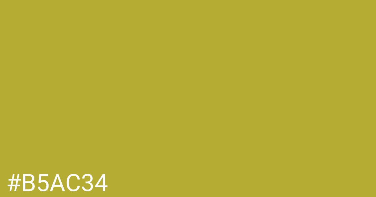 Hex color #b5ac34 graphic