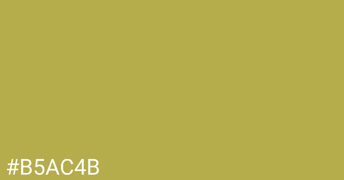 Hex color #b5ac4b graphic