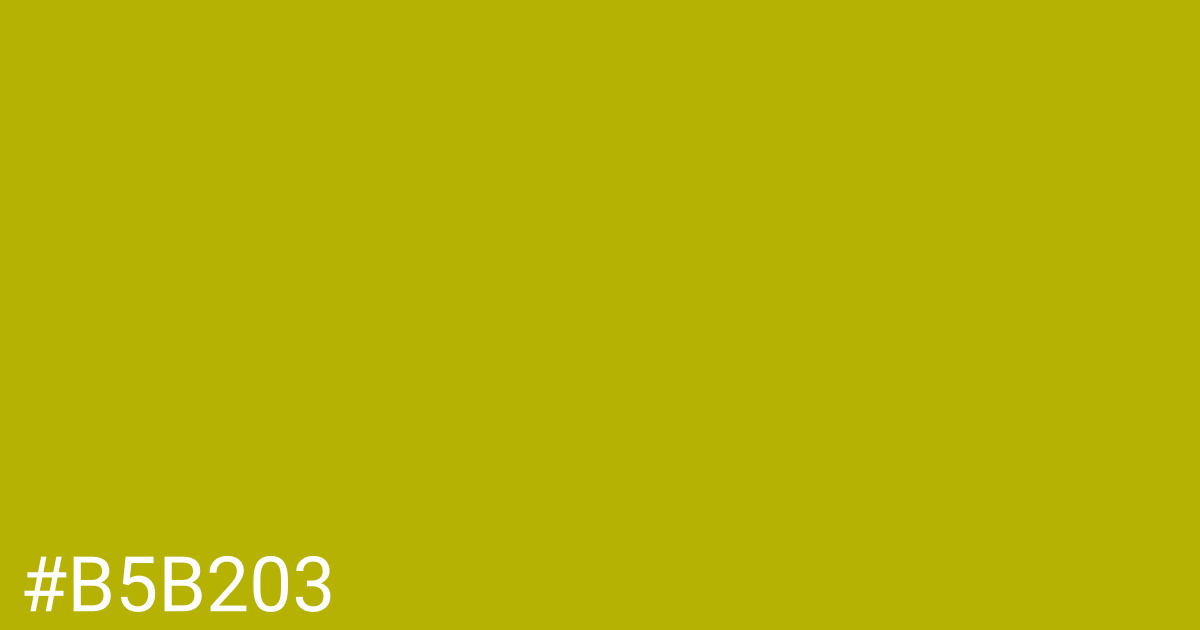 Hex color #b5b203 graphic