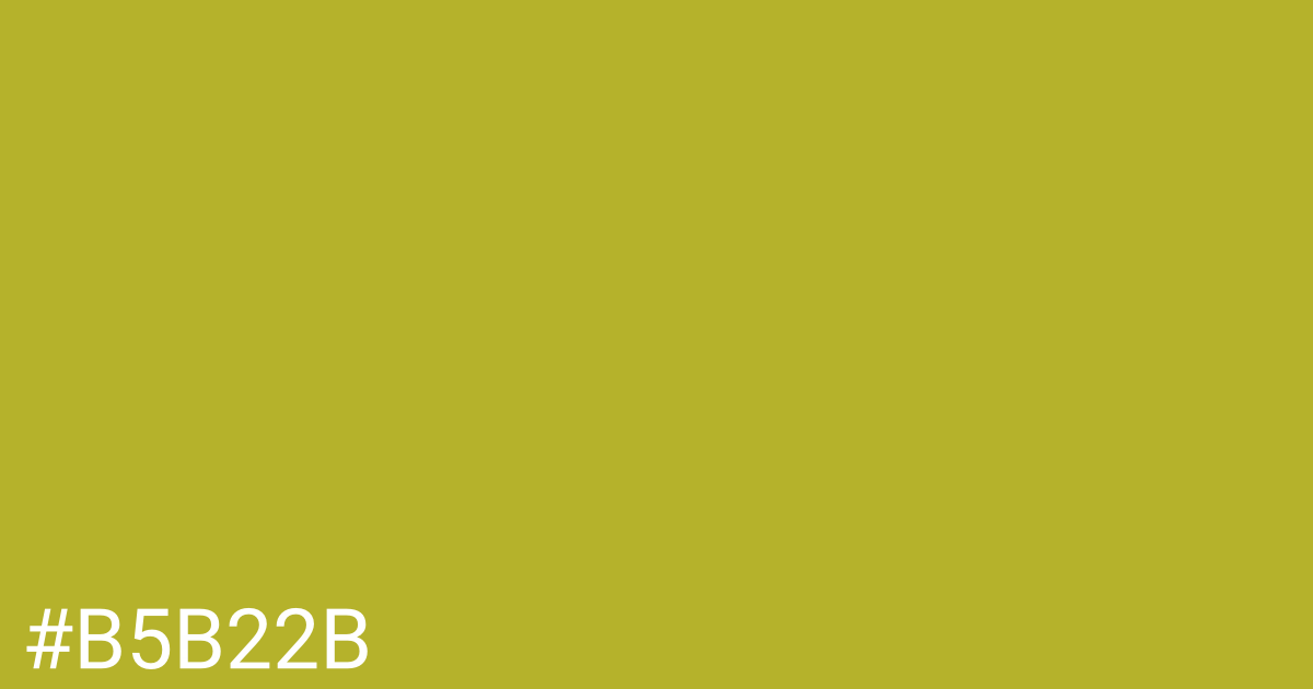 Hex color #b5b22b graphic