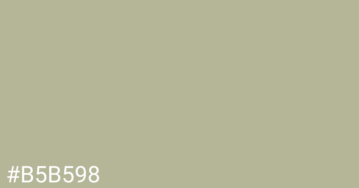 Hex color #b5b598 graphic