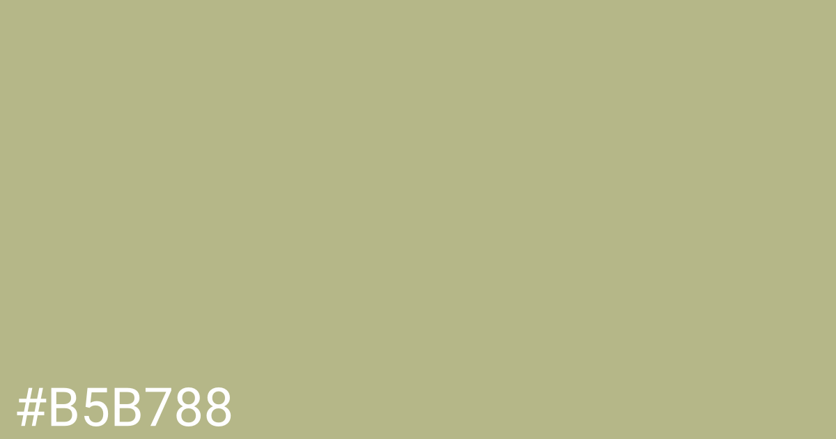 Hex color #b5b788 graphic