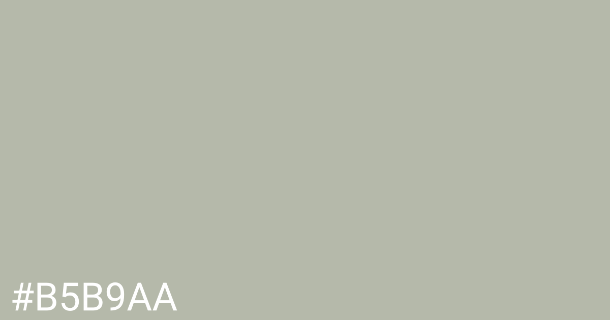 Hex color #b5b9aa graphic