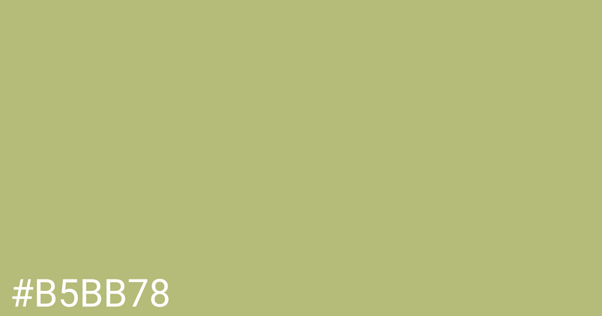 Hex color #b5bb78 graphic