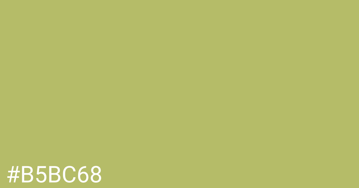 Hex color #b5bc68 graphic