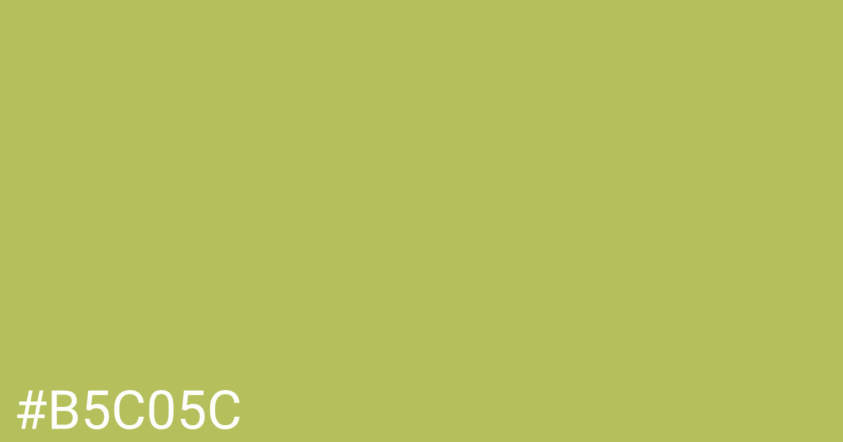 Hex color #b5c05c graphic