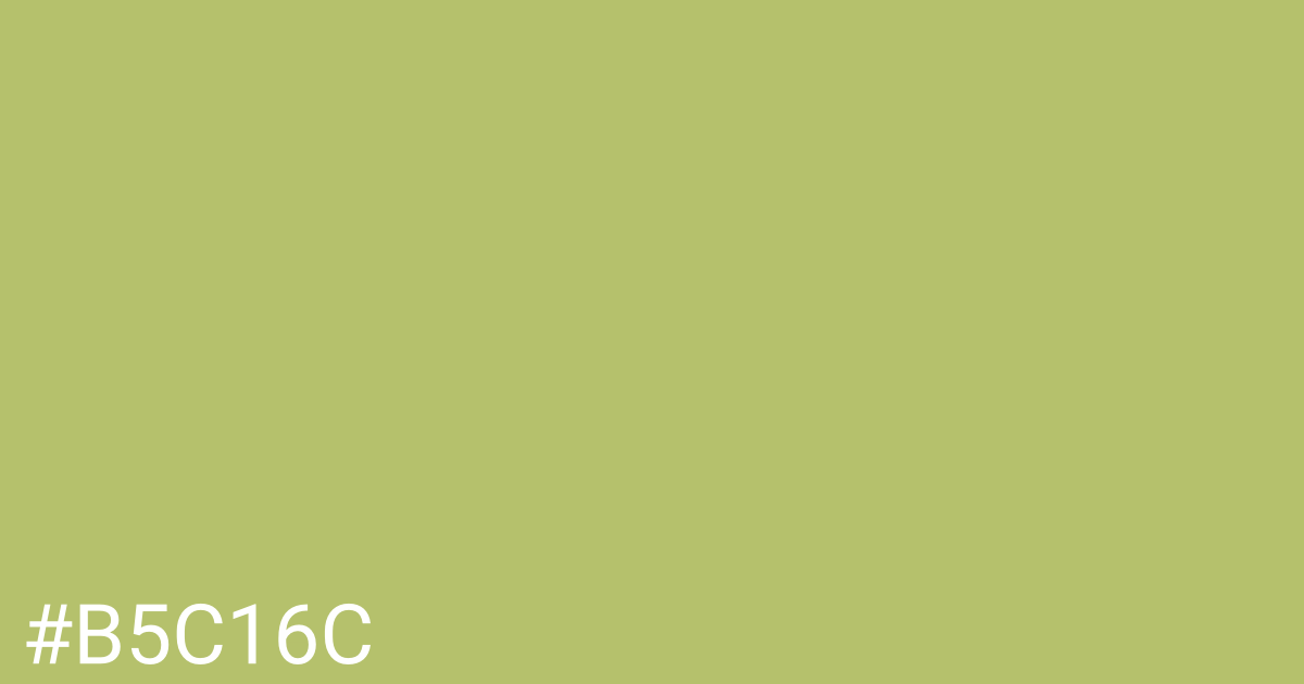 Hex color #b5c16c graphic