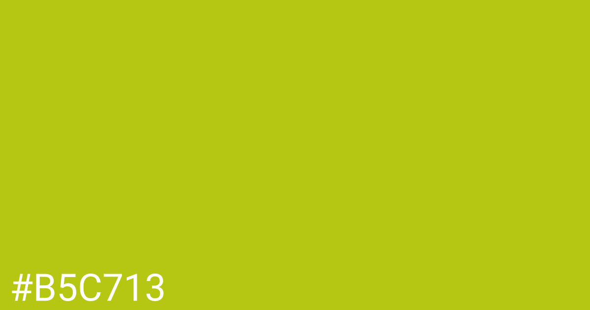 Hex color #b5c713 graphic