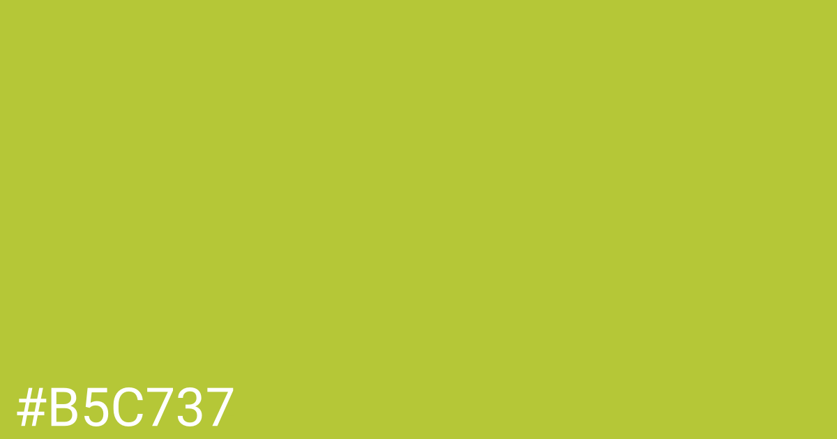 Hex color #b5c737 graphic