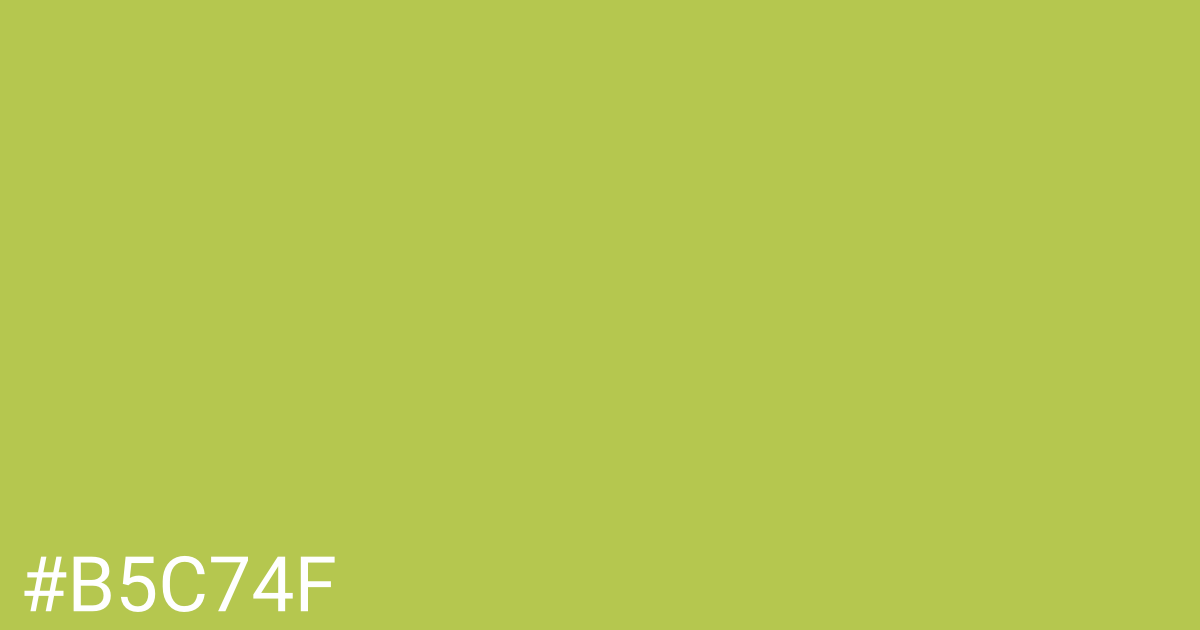 Hex color #b5c74f graphic