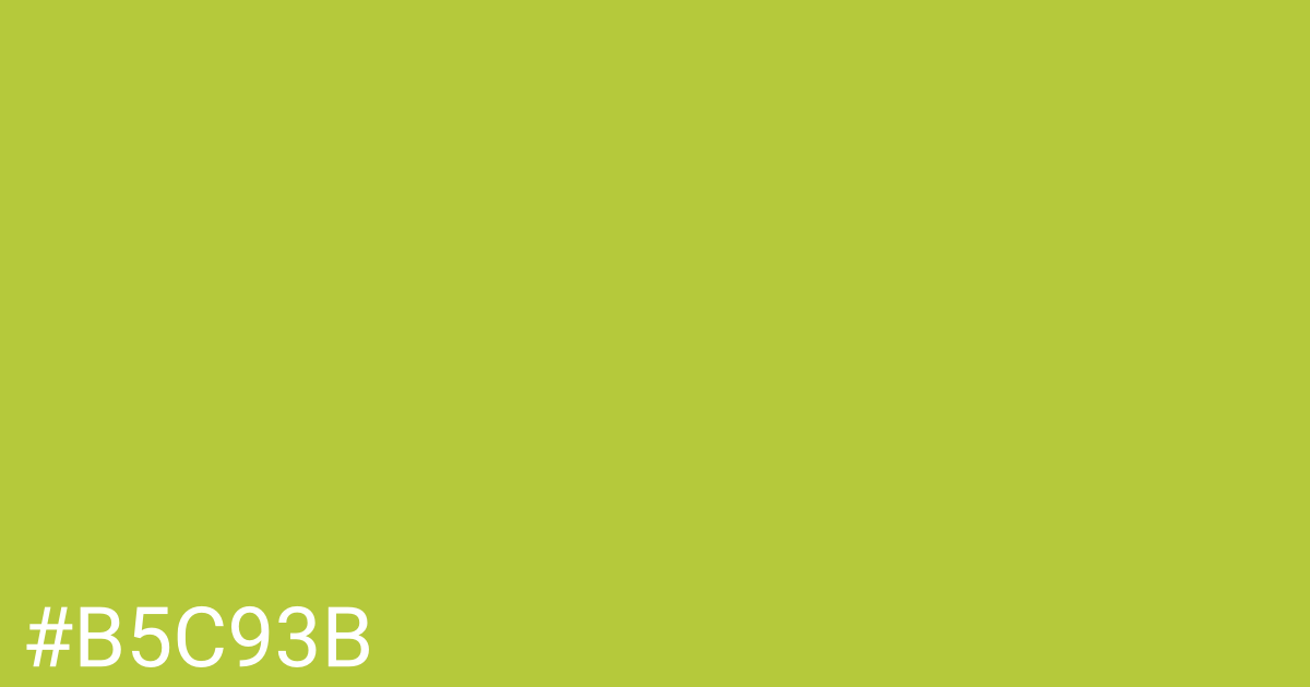 Hex color #b5c93b graphic