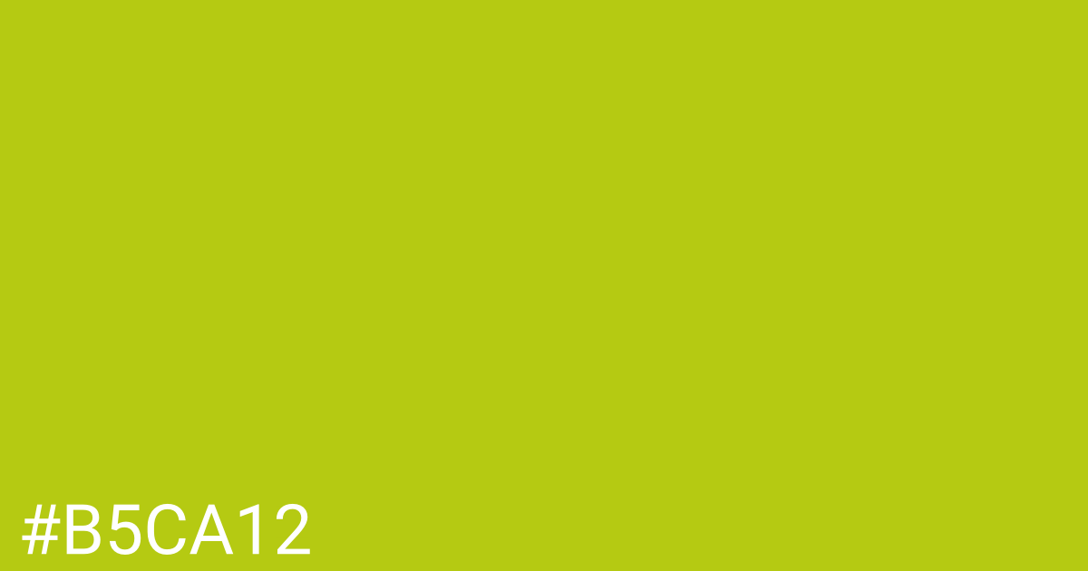 Hex color #b5ca12 graphic