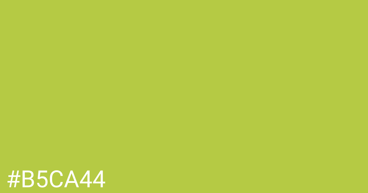 Hex color #b5ca44 graphic