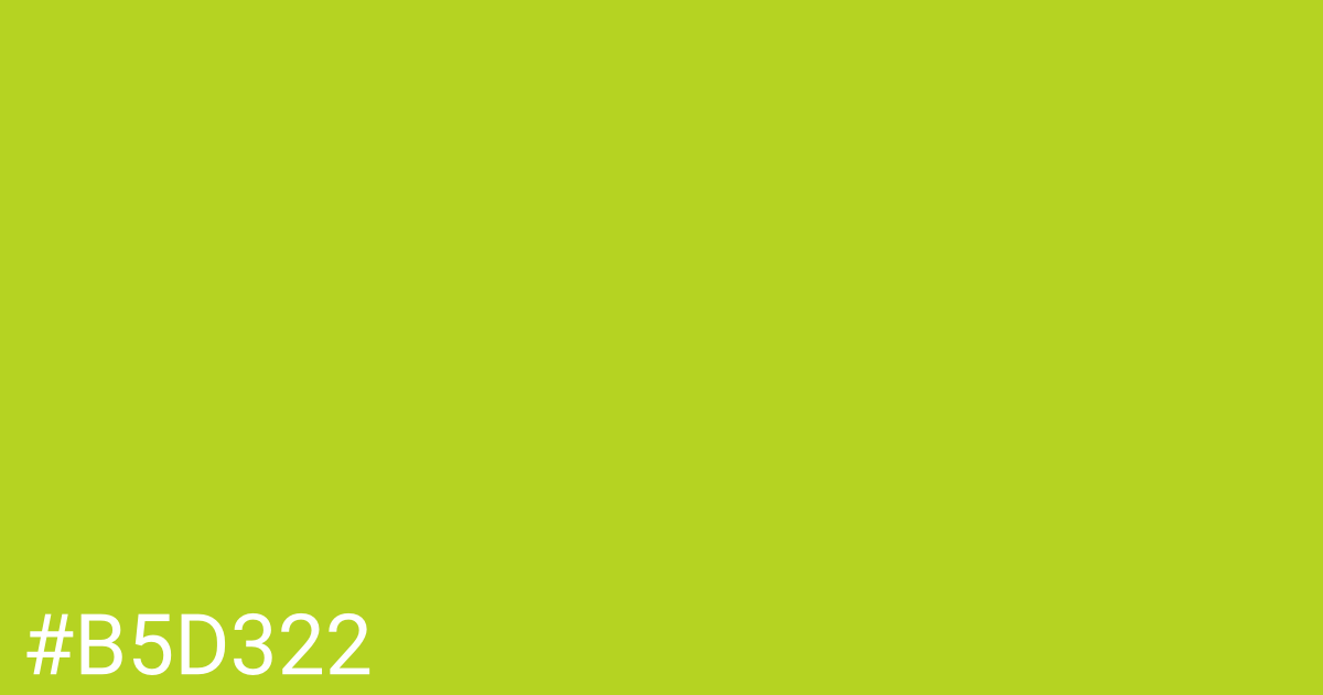 Hex color #b5d322 graphic