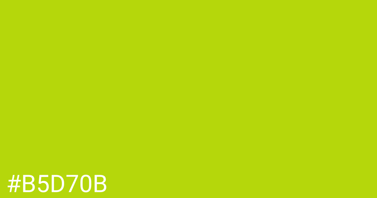 Hex color #b5d70b graphic