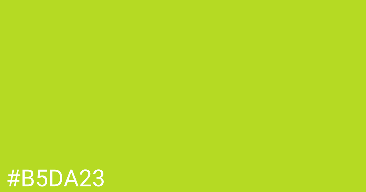 Hex color #b5da23 graphic