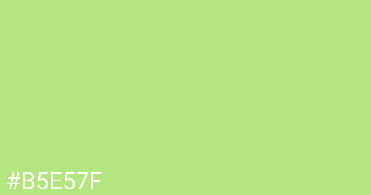 Hex color #b5e57f graphic