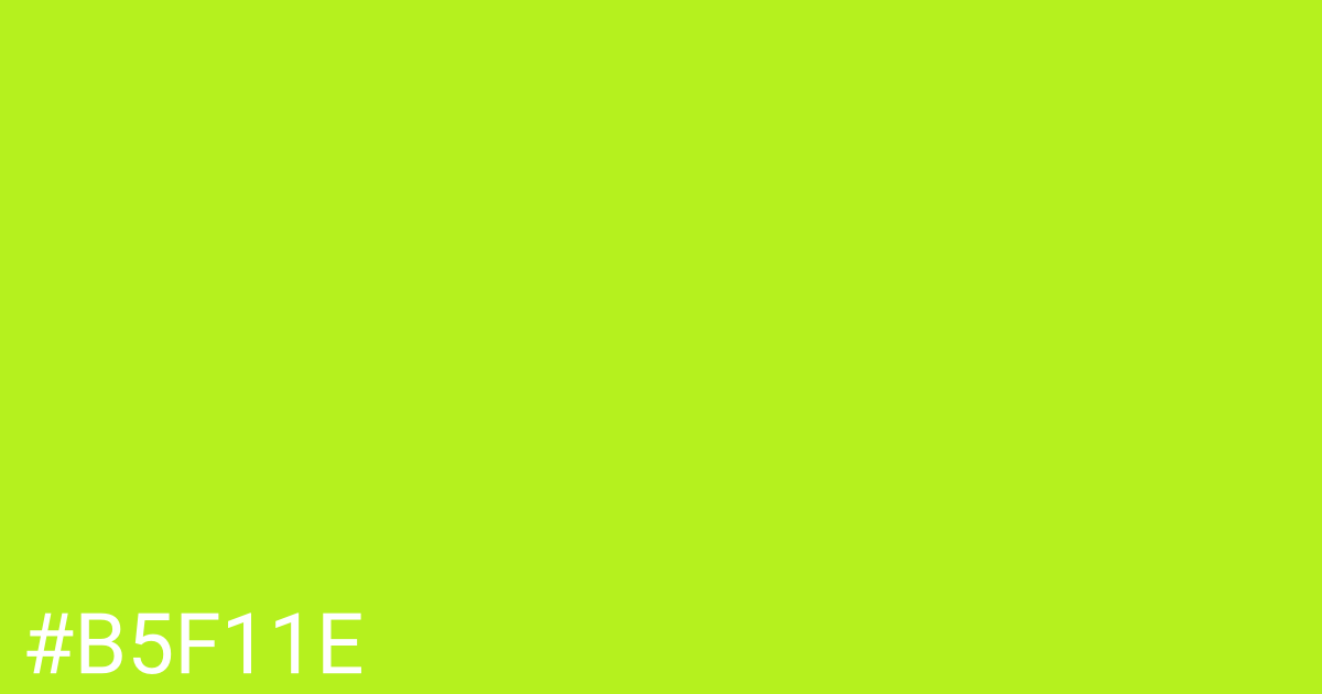 Hex color #b5f11e graphic