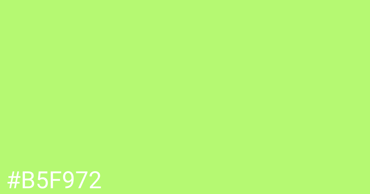 Hex color #b5f972 graphic
