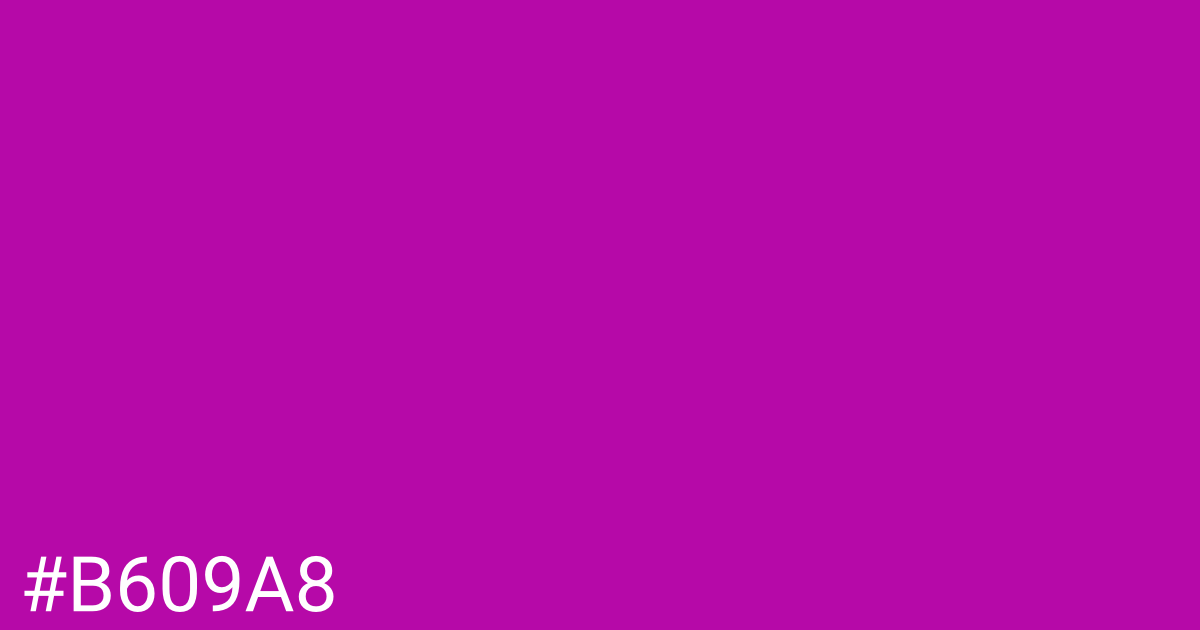 Hex color #b609a8 graphic