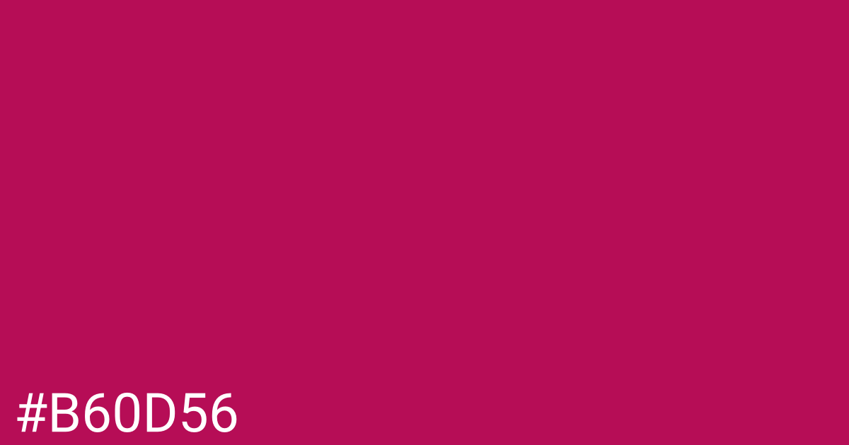 Hex color #b60d56 graphic
