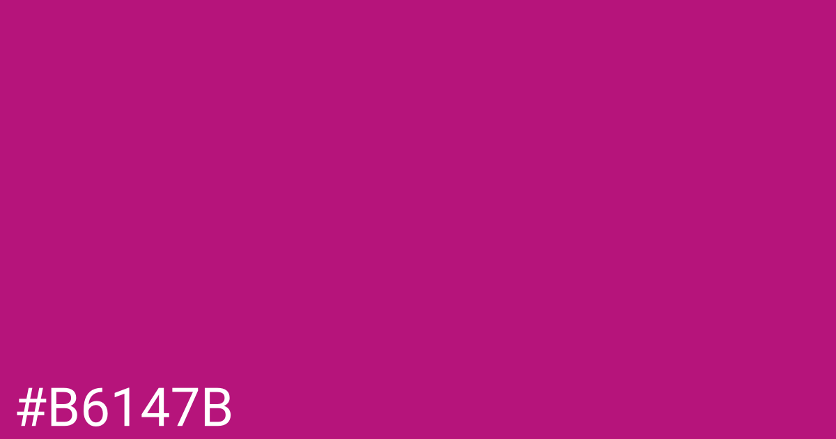 Hex color #b6147b graphic