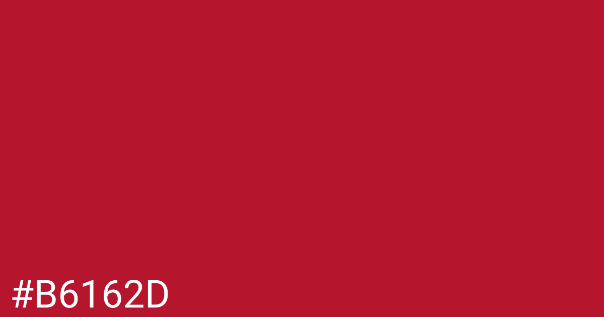 Hex color #b6162d graphic