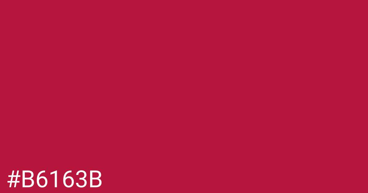 Hex color #b6163b graphic