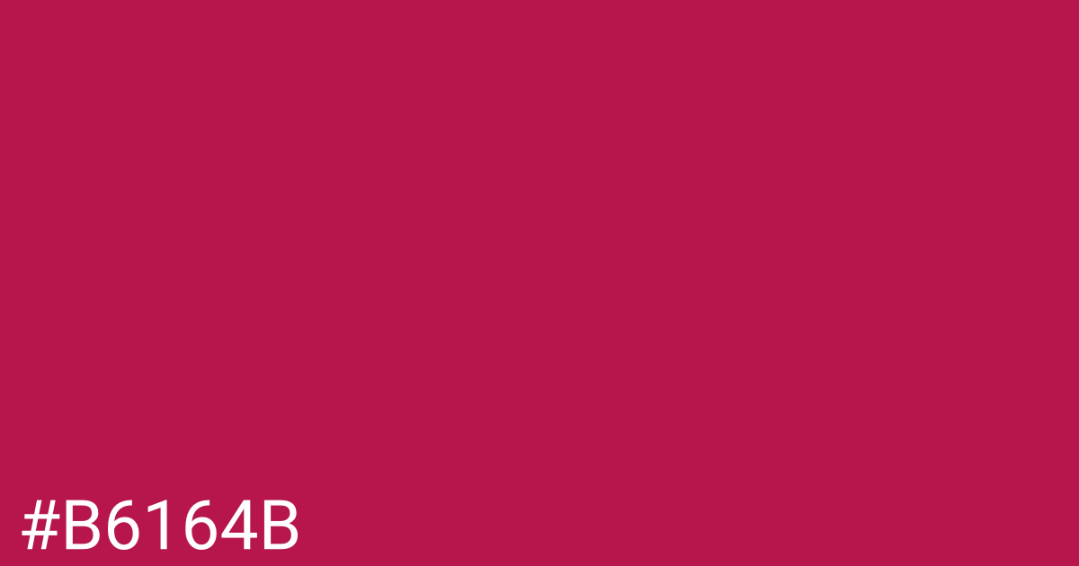 Hex color #b6164b graphic