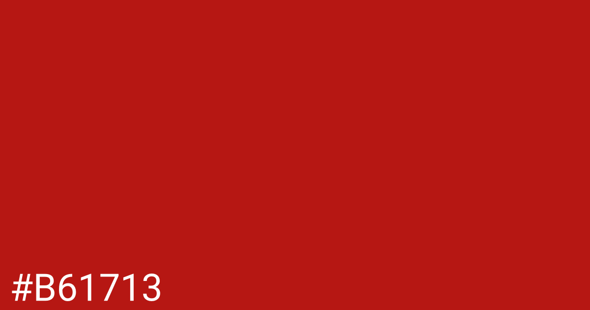 Hex color #b61713 graphic