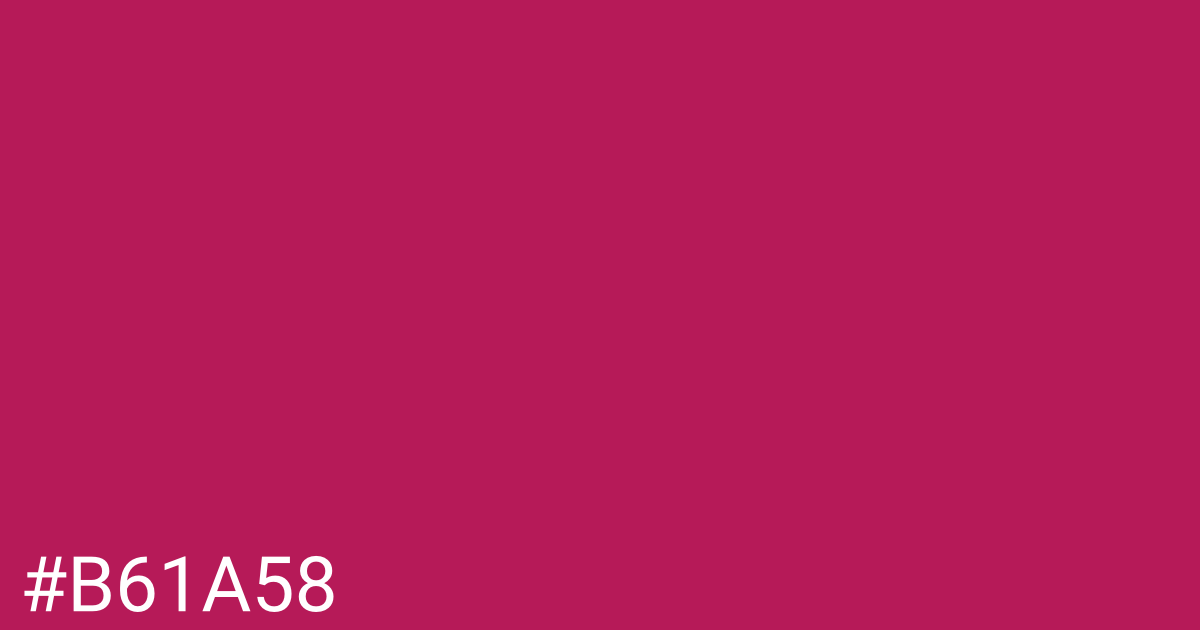 Hex color #b61a58 graphic