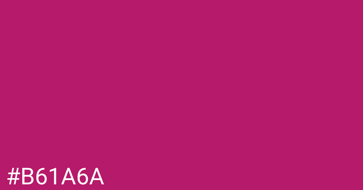 Hex color #b61a6a graphic