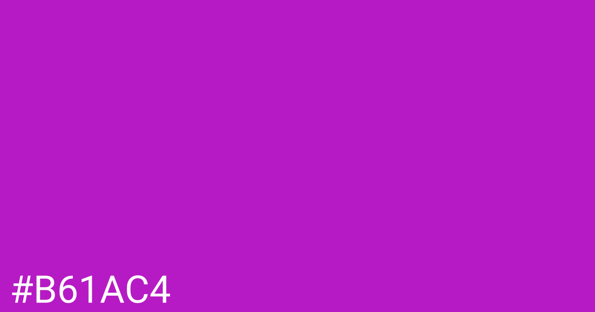 Hex color #b61ac4 graphic