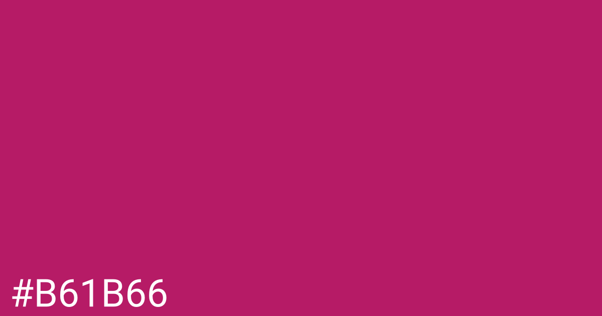 Hex color #b61b66 graphic