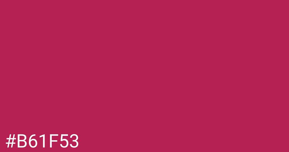 Hex color #b61f53 graphic