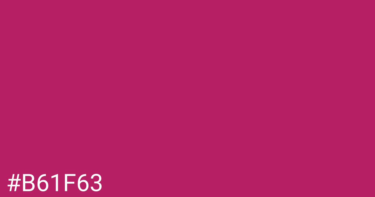 Hex color #b61f63 graphic