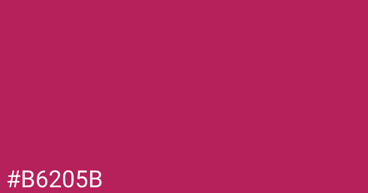 Hex color #b6205b graphic