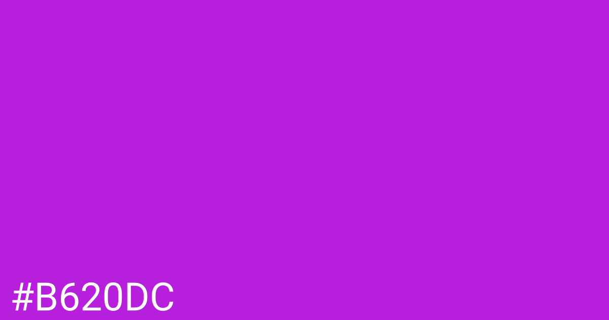 Hex color #b620dc graphic