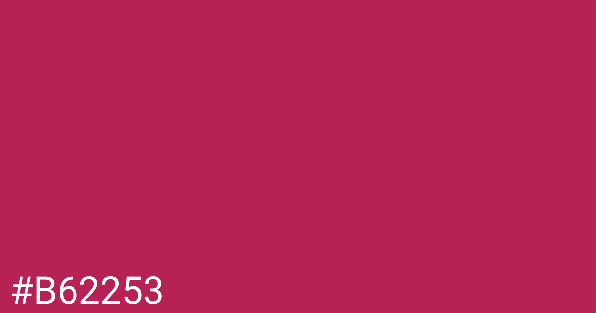 Hex color #b62253 graphic